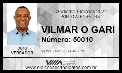 Candidato VILMAR O GARI 2024 - PORTO ALEGRE - Eleições