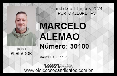 Candidato MARCELO ALEMAO 2024 - PORTO ALEGRE - Eleições