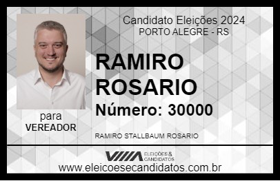 Candidato RAMIRO ROSARIO 2024 - PORTO ALEGRE - Eleições