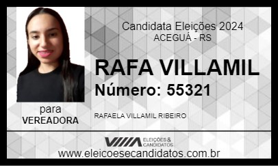 Candidato RAFA VILLAMIL 2024 - ACEGUÁ - Eleições