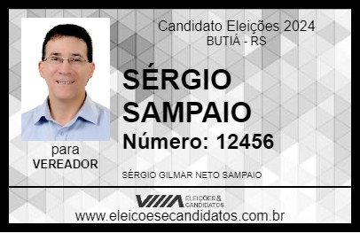 Candidato SÉRGIO SAMPAIO 2024 - BUTIÁ - Eleições