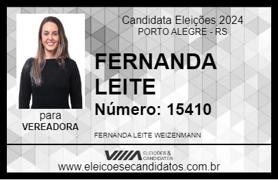 Candidato FERNANDA LEITE 2024 - PORTO ALEGRE - Eleições