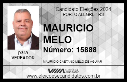 Candidato MAURICIO MELO 2024 - PORTO ALEGRE - Eleições