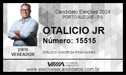 Candidato OTALICIO JR 2024 - PORTO ALEGRE - Eleições