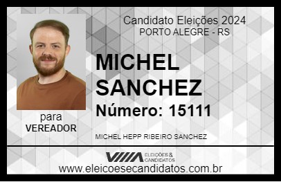 Candidato MICHEL SANCHEZ 2024 - PORTO ALEGRE - Eleições