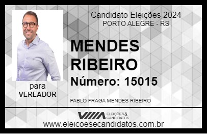 Candidato MENDES RIBEIRO 2024 - PORTO ALEGRE - Eleições