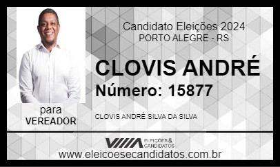 Candidato CLOVIS ANDRÉ 2024 - PORTO ALEGRE - Eleições