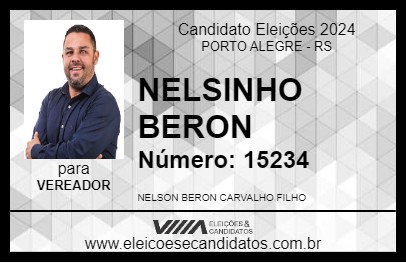 Candidato NELSINHO BERON 2024 - PORTO ALEGRE - Eleições