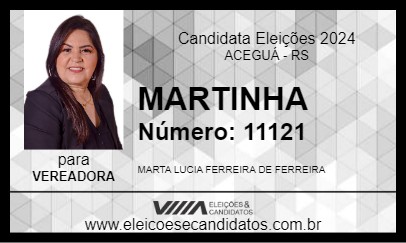 Candidato MARTINHA 2024 - ACEGUÁ - Eleições