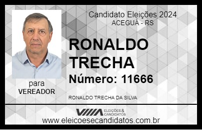 Candidato RONALDO TRECHA 2024 - ACEGUÁ - Eleições