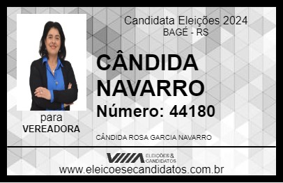 Candidato CÂNDIDA NAVARRO 2024 - BAGÉ - Eleições