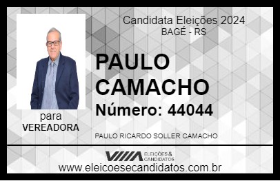 Candidato PAULO CAMACHO 2024 - BAGÉ - Eleições