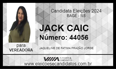 Candidato JACK CAIC 2024 - BAGÉ - Eleições