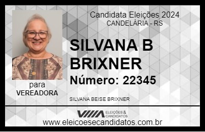 Candidato SILVANA B BRIXNER 2024 - CANDELÁRIA - Eleições