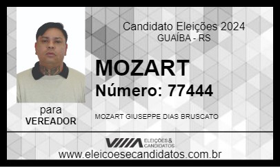 Candidato MOZART 2024 - GUAÍBA - Eleições