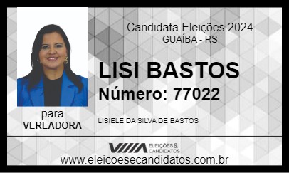 Candidato LISI BASTOS 2024 - GUAÍBA - Eleições