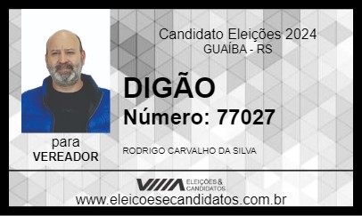 Candidato DIGÃO 2024 - GUAÍBA - Eleições