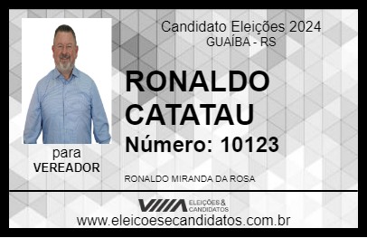 Candidato RONALDO CATATAU 2024 - GUAÍBA - Eleições