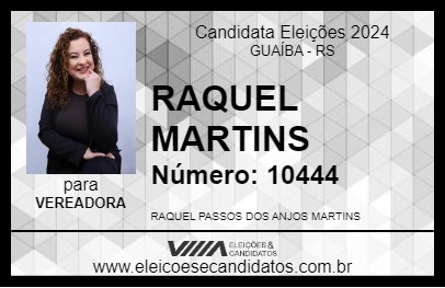 Candidato RAQUEL MARTINS 2024 - GUAÍBA - Eleições