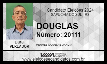 Candidato DOUGLAS 2024 - SAPUCAIA DO SUL - Eleições