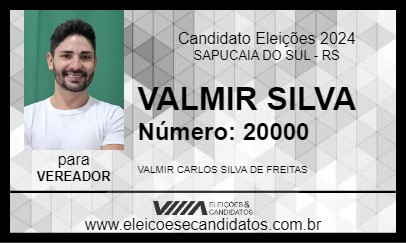 Candidato VALMIR SILVA 2024 - SAPUCAIA DO SUL - Eleições