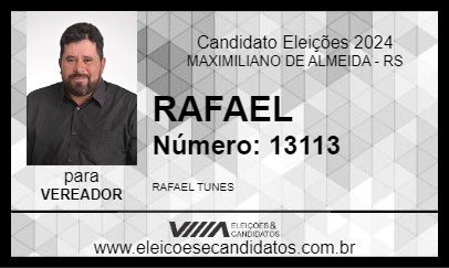 Candidato RAFAEL 2024 - MAXIMILIANO DE ALMEIDA - Eleições