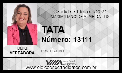 Candidato TATA 2024 - MAXIMILIANO DE ALMEIDA - Eleições