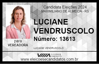 Candidato LUCIANE VENDRUSCOLO 2024 - MAXIMILIANO DE ALMEIDA - Eleições