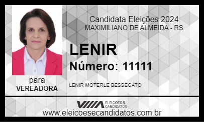 Candidato LENIR 2024 - MAXIMILIANO DE ALMEIDA - Eleições