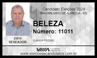 Candidato BELEZA 2024 - MAXIMILIANO DE ALMEIDA - Eleições