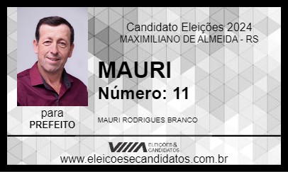 Candidato MAURI 2024 - MAXIMILIANO DE ALMEIDA - Eleições