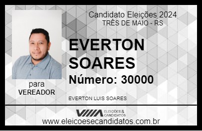 Candidato EVERTON SOARES 2024 - TRÊS DE MAIO - Eleições