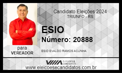 Candidato ESIO 2024 - TRIUNFO - Eleições