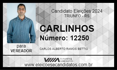 Candidato CARLINHOS 2024 - TRIUNFO - Eleições