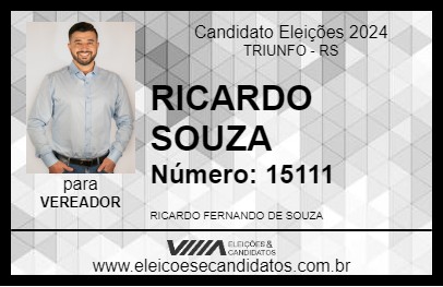 Candidato RICARDO SOUZA 2024 - TRIUNFO - Eleições