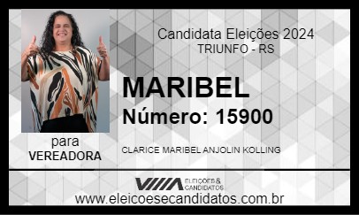 Candidato MARIBEL 2024 - TRIUNFO - Eleições