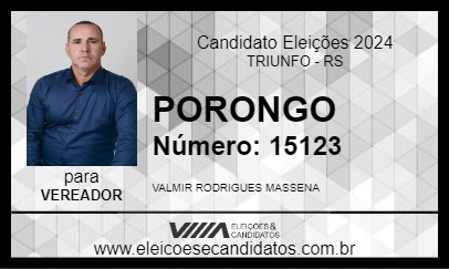 Candidato PORONGO 2024 - TRIUNFO - Eleições