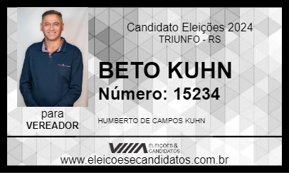 Candidato BETO KUHN 2024 - TRIUNFO - Eleições