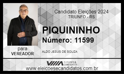 Candidato PIQUININHO 2024 - TRIUNFO - Eleições