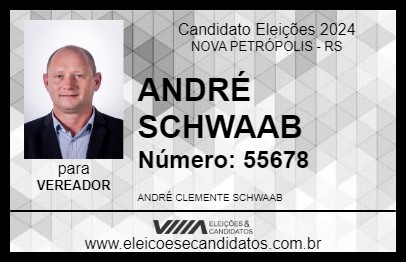 Candidato ANDRÉ SCHWAAB 2024 - NOVA PETRÓPOLIS - Eleições