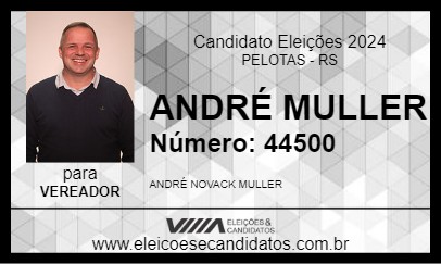 Candidato ANDRÉ MULLER 2024 - PELOTAS - Eleições