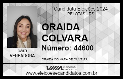 Candidato ORAIDA COLVARA 2024 - PELOTAS - Eleições