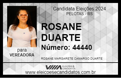 Candidato ROSANE DUARTE 2024 - PELOTAS - Eleições