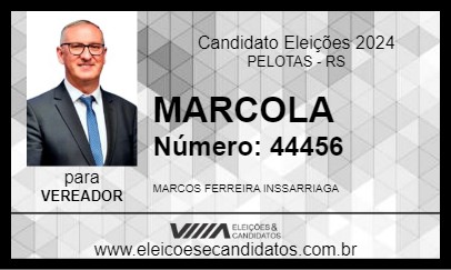 Candidato MARCOLA 2024 - PELOTAS - Eleições