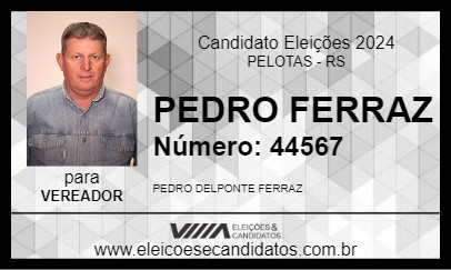 Candidato PEDRO FERRAZ 2024 - PELOTAS - Eleições