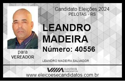 Candidato LEANDRO MADEIRA 2024 - PELOTAS - Eleições