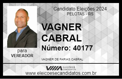 Candidato VAGNER CABRAL 2024 - PELOTAS - Eleições