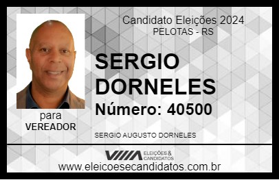 Candidato SERGIO DORNELES 2024 - PELOTAS - Eleições