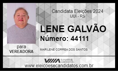 Candidato LENE GALVÃO 2024 - IJUÍ - Eleições