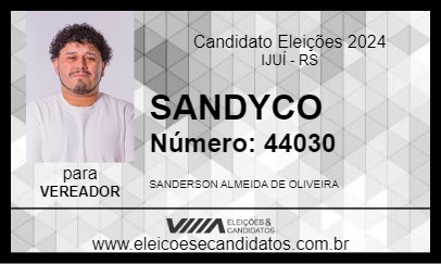 Candidato SANDYCO 2024 - IJUÍ - Eleições